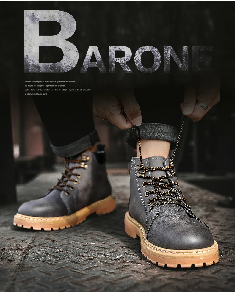 Men's Ankle Boot Motorcycle Men Boots Winter Warm Men Snow Boot With Fur Black Desert Military Boots Mens Tactical Boots' Army (1)