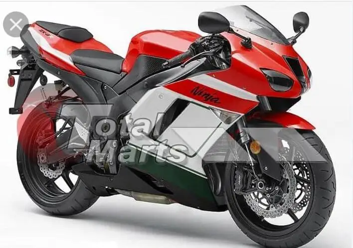 

Customize paint fairing kit for Kawasaki Ninja 636 ZX-6R 2007 2008 red white green black plastic fairings set ZX6R 07 08