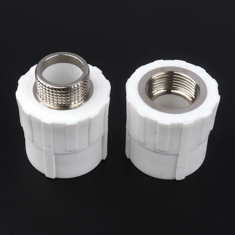 Buy 8pcs/lot PPR Water Pipe Connectors Copper Thread