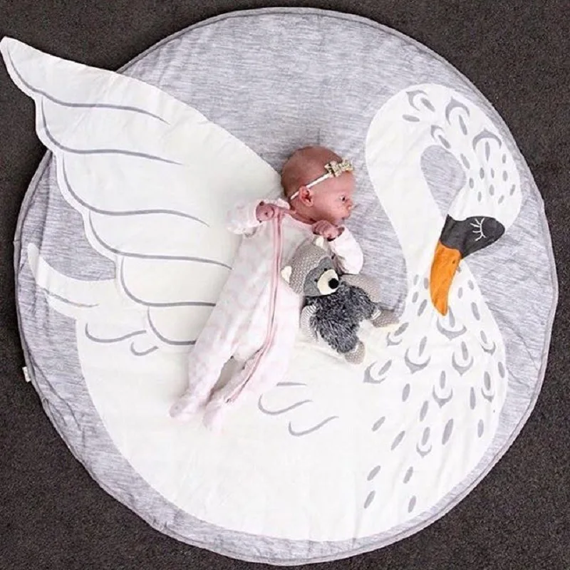

Baby Swan Climb Play Mats Kids Toddler Blanket Cover Boys Girls Developing INS Toy Carpet tapis lapin coelho conejo Cushion