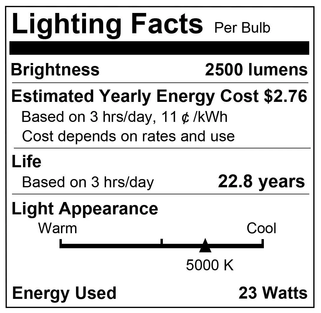 Светодиодный лампы 150 W-200 W света аналог лампы 23 Вт A21 светодиодный лампы 2500 люмен дневной 5000 K E26 Цоколь для дома Lighting-4PACK