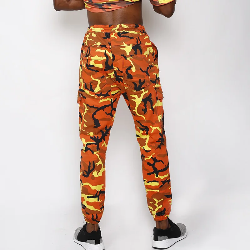 yellow camo trousers mens