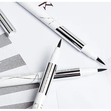 Pudaier, мягкая черная жидкая подводка для глаз, ручка для макияжа, водостойкая, устойчивая к поту, подводка для глаз, карандаш для женщин, очаровательный инструмент для макияжа TSLM2