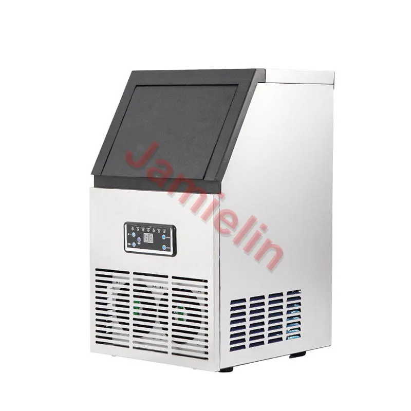 Jamielin дома небольшой автомат для льда Большой Ёмкость 60 кг/24 ч льдогенератор для торговых предприятий машина для приготовления льда