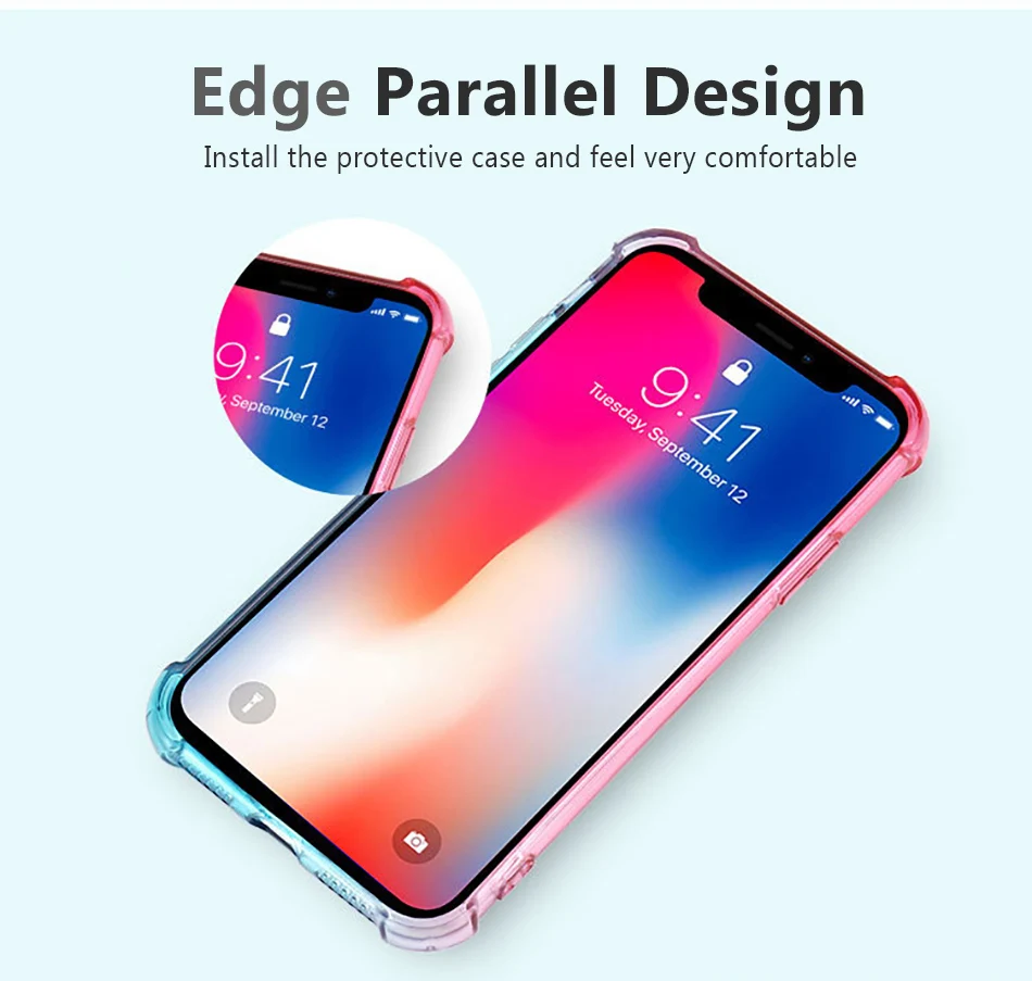 !ACCEZZ Luxury New 3D Ultra-Thin Protective Back Cover Capa For iphone XSXS MAXXR Colorful Soft Phone Shell Fundas Coque Cases (6)