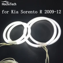 HochiTech ccfl angel eyes kit white 6000k ccfl halo rings headlight for Kia Sorento R 2009 2010 2011 2012