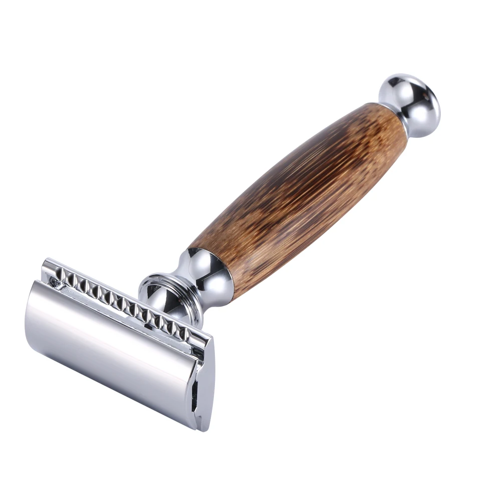 Новинка, ручная Классическая Безопасная бритва для бритья, Environ, для мужчин, Тал, с бамбуковой ручкой, с двойными краями, бритва для мужчин, с пандой