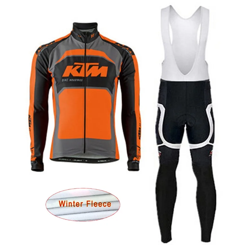 

Cycling Jersey 2018 Long Sleeve Winter Thermal Fleece Wear Bicycle clothing Bib Pants Mountain Bike Ropa Ciclismo hombre I7