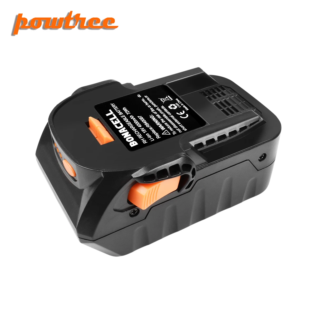 Литий ионная аккумуляторная батарея Powtree 4000 мАч 18 в для инструментов RIDGID R840083 R840085