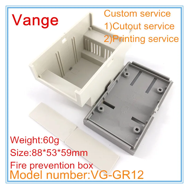 1 шт./лот din рейка корпус для установки электроники коробка 88*53*59 мм ABS пластиковая рама корпус Корпус diy для промышленного устройства системы управления