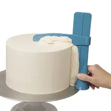 Инструменты для украшения торта Регулируемый скребок край сторона более гладкая полировщик помадка сахарное ремесло глазурь плесень пластиковая живопись DIY выпечка