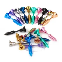 BEAUCHAMP, 1 пара сережек-гвоздиков, сережки для пирсинга, модные ювелирные изделия, готический стиль, для мужчин и женщин, унисекс, нержавеющая сталь, панк