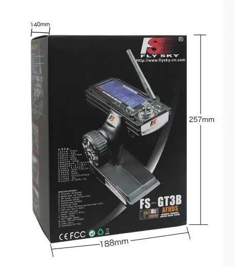 Transmissor com Receptor para rc Carro com Tela Gun rc Sistema Barco Led Fs-gt3b fs Gt3b 2.4g 3ch 4 Cheap car dvd players twin screen