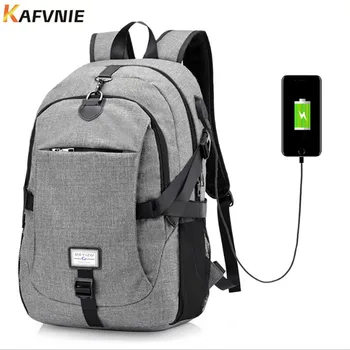 

KAFVNIE Men& Women Laptop Backpack 15.6-17Inch Rucksack School Bag Travel Waterproof Backpack Men Notebook Computer Bag Black