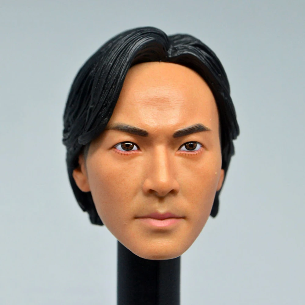 

1/6 Scale Movie Star Head Youth and Danger Ekin Cheng Head Craved Model Head Carving for 12 inches male body