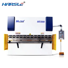 hydraulic synchronized nc press brake cnc plate bending machine for sale WC67K 80 2500
