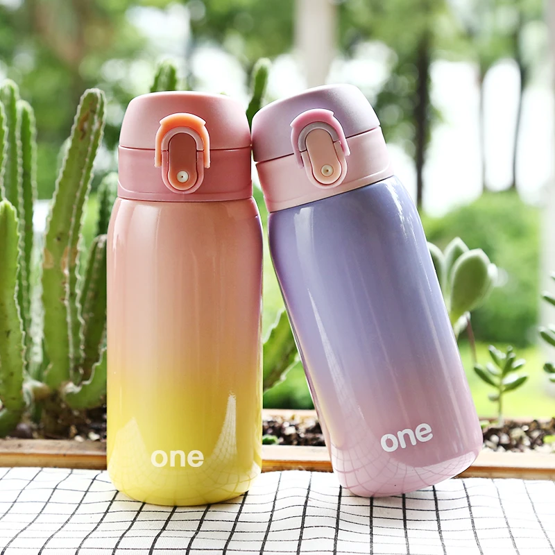 

320MLThermos Bottle Vacuum Cup 304 Stainless Steel Belly cup Colorful Bottles Water Tumbler For Car Coffee Mug