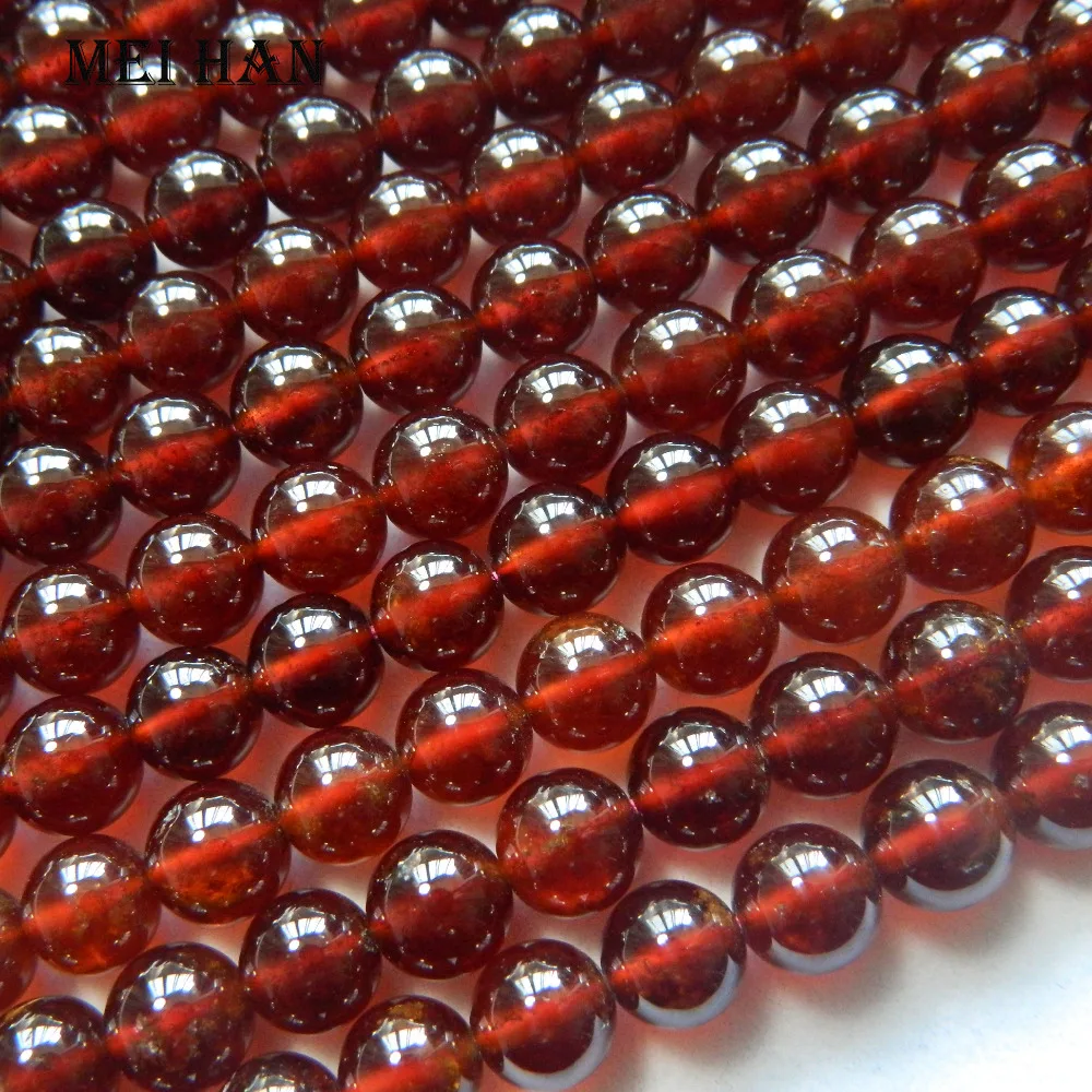 

Meihan Freeshipping (52beads/set/54g) 8mm+-0.2 Pyrope round loose beads for jewelry making design