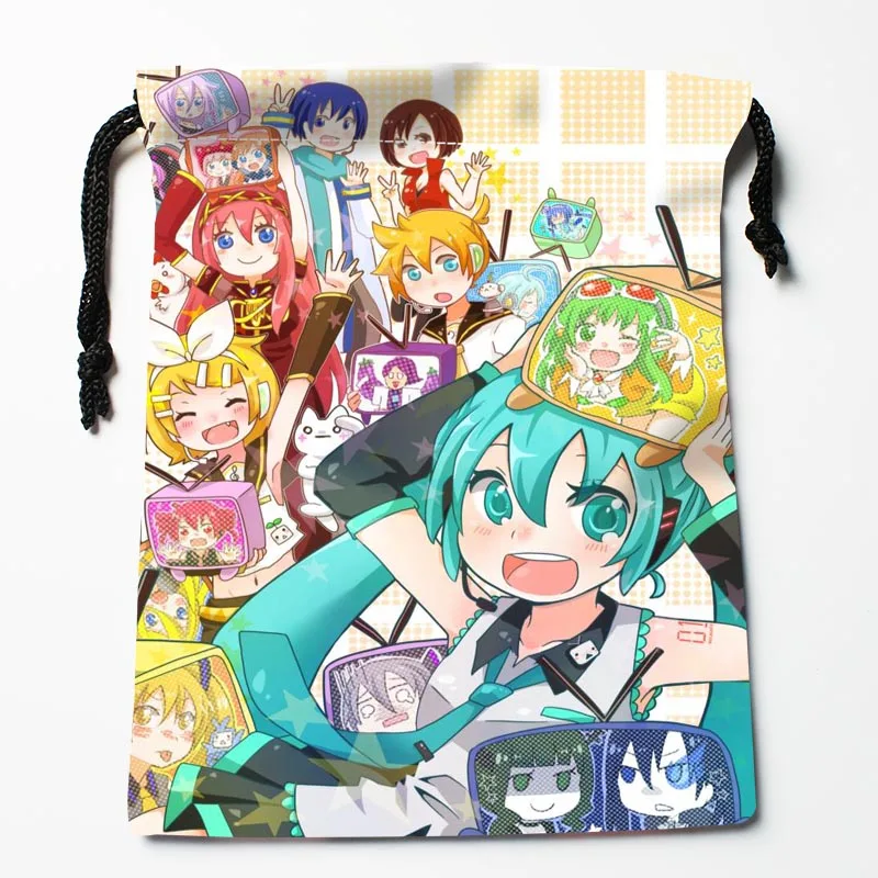 New Arrive Hatsune Miku Drawstring Bags Custom Storage Bags Storage Printed gift bags More Size 27x35cm