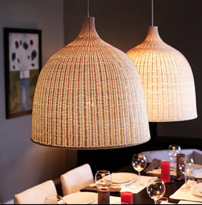 Handmade wicker suspension lamp dining room living room pendant light hotel hall restaurant hanging lighting Handmade wicker suspension lamp dining room living room pendant light hotel hall restaurant hanging lighting