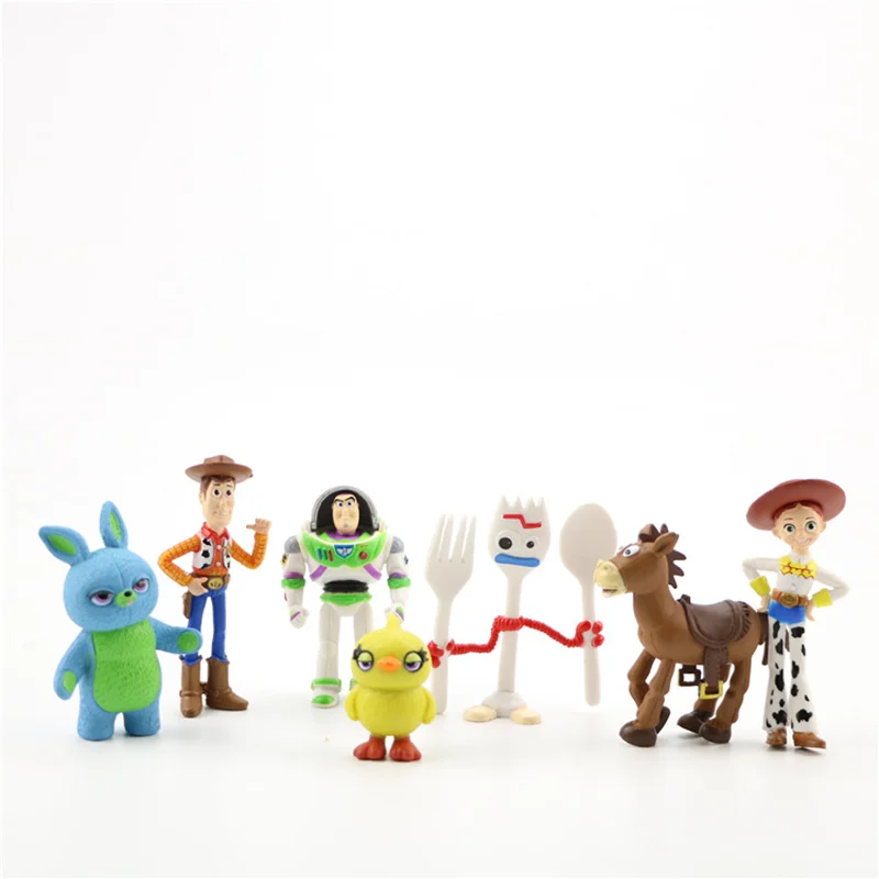 9Pcs Luz De Figuras Toy Story 3 Woody Buzz año Rex Muñeca De Acción De Juguete para Niños de Regalo