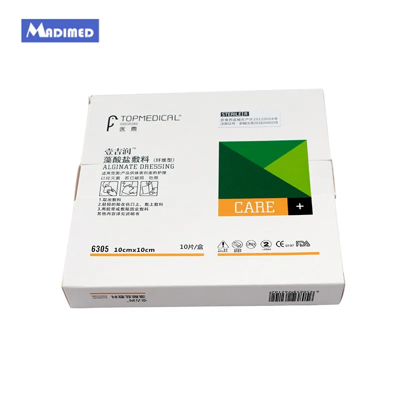 

10pcs/ lot 10X10cm nonsticky alginate calcium wound moist dressing Pressure ulcer paste Acute & chronic wounds Infected wounds
