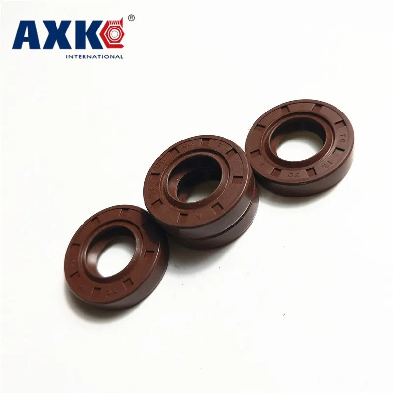 

AXK 1PCS 30x45x5/7/8/10 Brown Viton FKM Fluorine Rubber Spring Double 2 Lip TC Ring Gasket Radial Shaft Skeleton Oil Seal