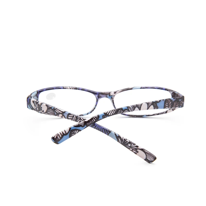 CANCHAGE Printed Reading Glasses Rectangular Presbyopic Reading Glasses Women Men Matching Pouch +1.0 1.5 2.0 2.5 3.0 3.5 4.0