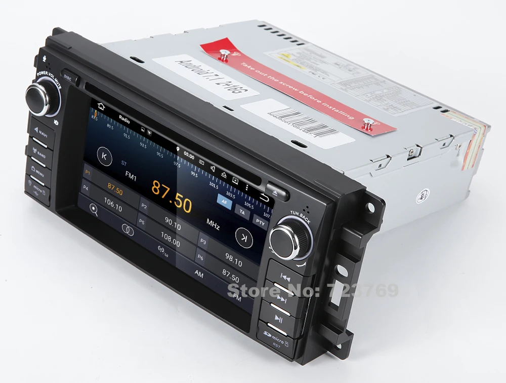 Discount Android 7.1 System 2G RAM Car DVD Player GPS Navigation System Stereo Media Radio for Chrysler Sebring 300C Cirrus Dodge Jeep 25