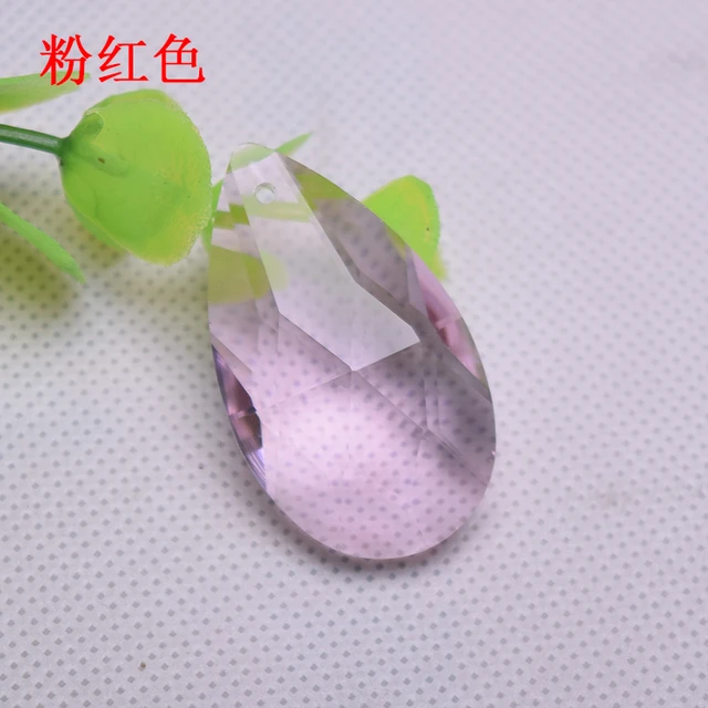 10pcs Lot 38 21mm Pink Angel S Tears Faceted Crystal Chandelier