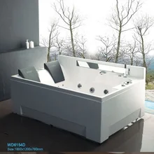 Правая юбка Faberication акриловый джакузи двойной человек Ванна гидромассажная сопла для ванны Spary jets spa RS6154D