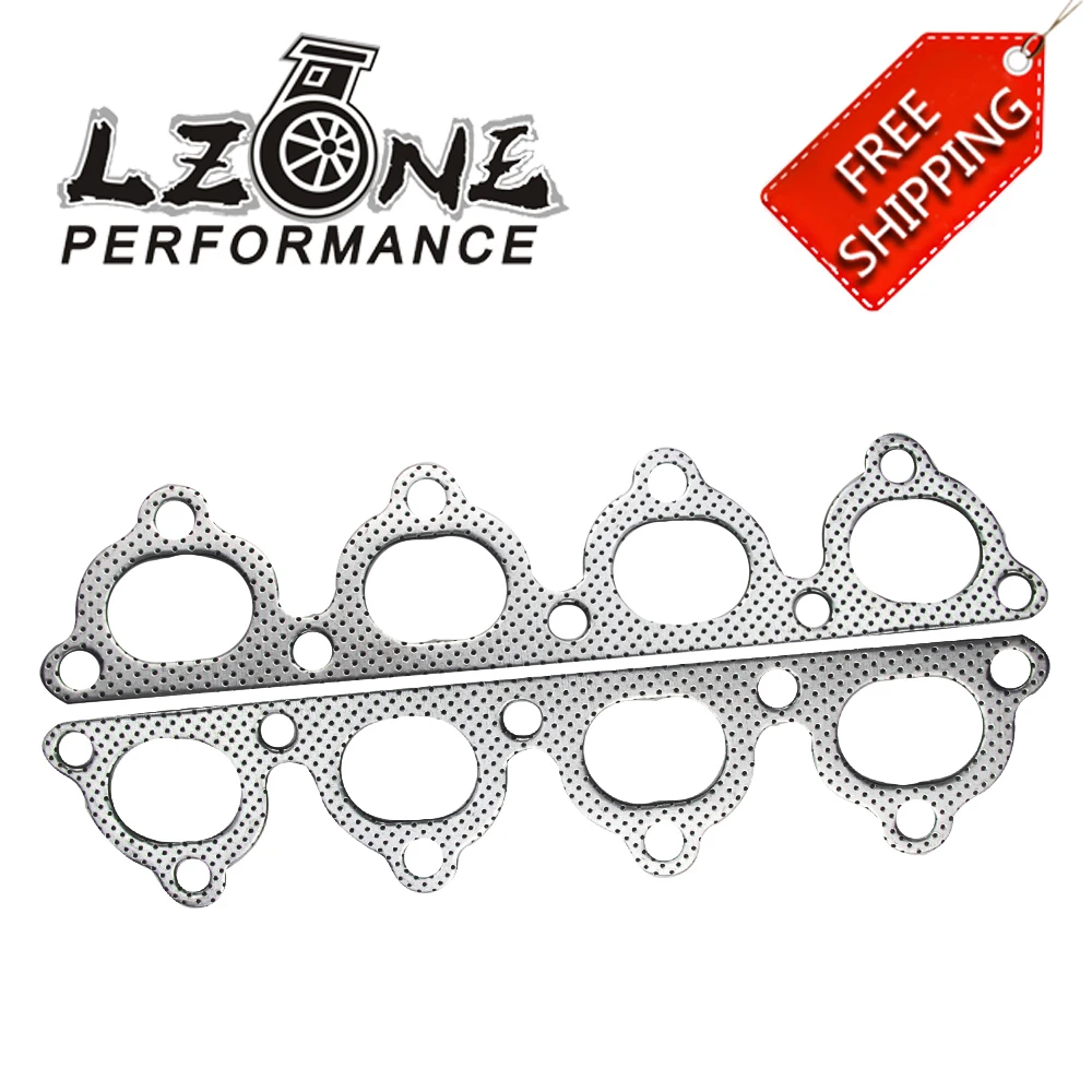 FREE SHIPPING FOR HONDA D SERIES EXHAUST HEADER MANIFOLD GRAPHITE