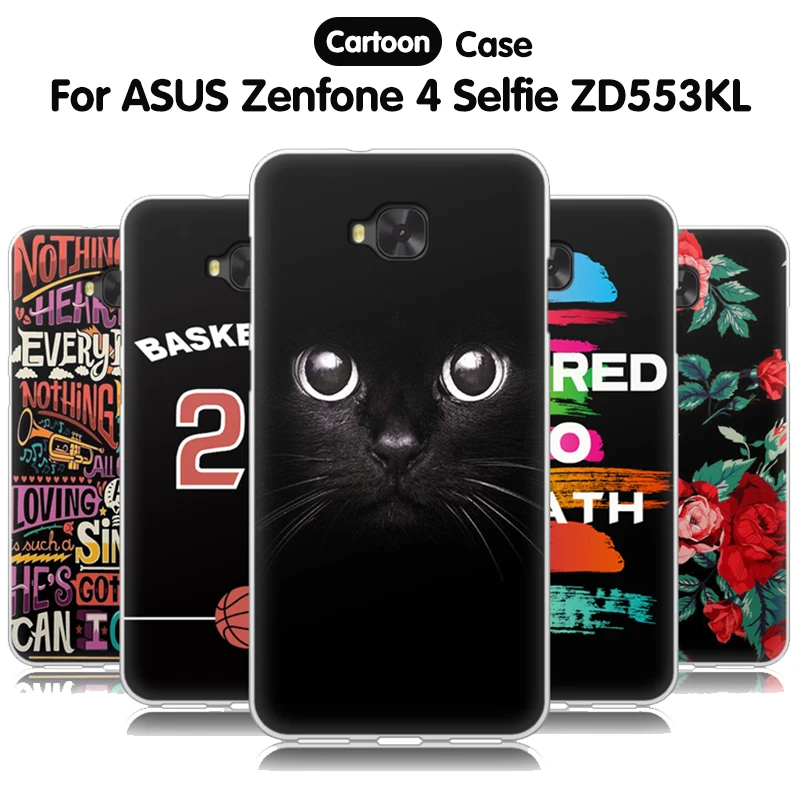 

EiiMoo For Asus Zenfone 4 Selfie ZD553KL Case Cover 5.5 inch Silicone Cartoon Funda For Asus Zenfone 4 Selfie ZD553KL Capa Coque