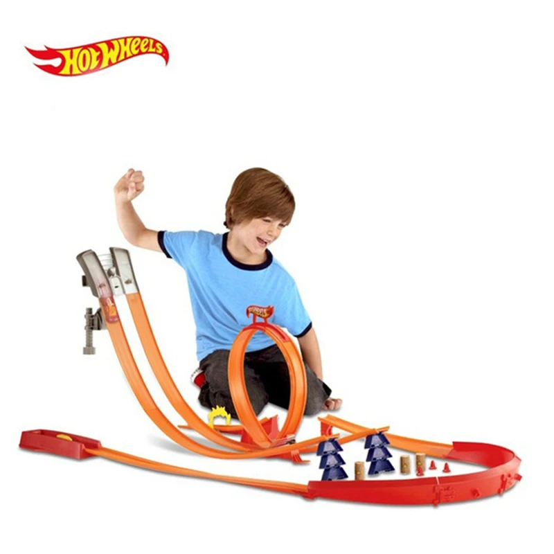 Hotwheels Carros трек модели автомобилей поезд дети пластиковые металлические игрушки