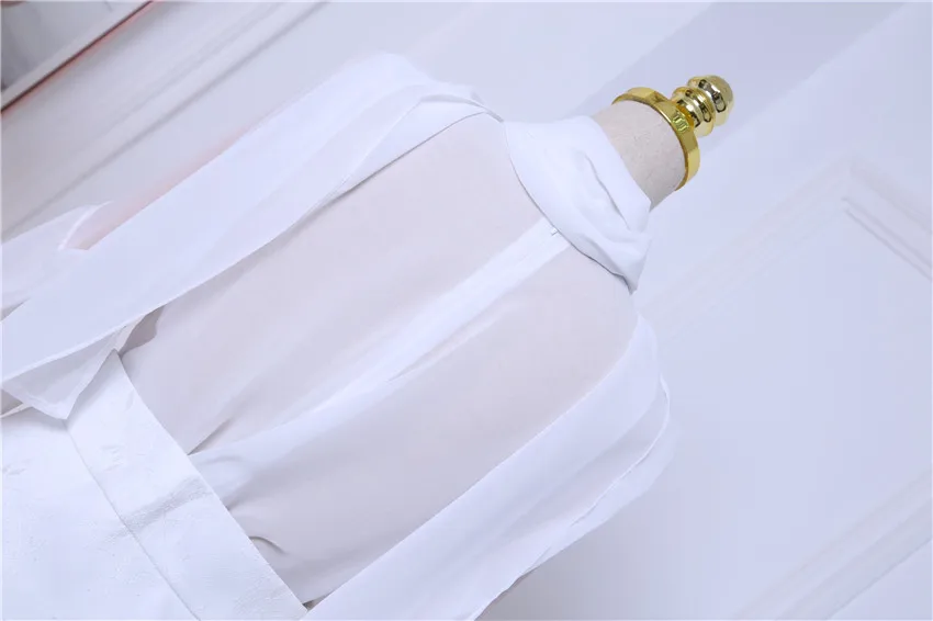 Новые женские комплекты Cakucool шифоновая блузка с цветочным принтом и вышивкой