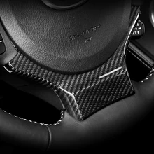 JEAZEA New Car Steering Wheel Carbon Fiber Trim Cover Add-on Trim Cover Sticker for Lexus NX200t 300h IS200t CT200h RC GS-F