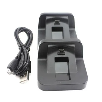 

Dual Micro USB Charger Charging Docking Dock Station Stand for PS 4 Controller Useful PS4 Video Game Accessories Wholesale
