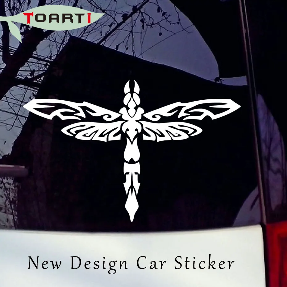 Dragonfly Vinyl Decal Car Diy Window Wall Bumper Sticker Tribal Insect