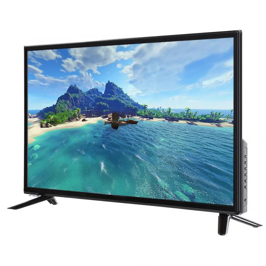 32 дюйма HD lcd Smart tv DVB-T2 1366*168 плоский экран lcd домашний кинотеатр Smart tv преобразование в реальном времени с HDMI/USB