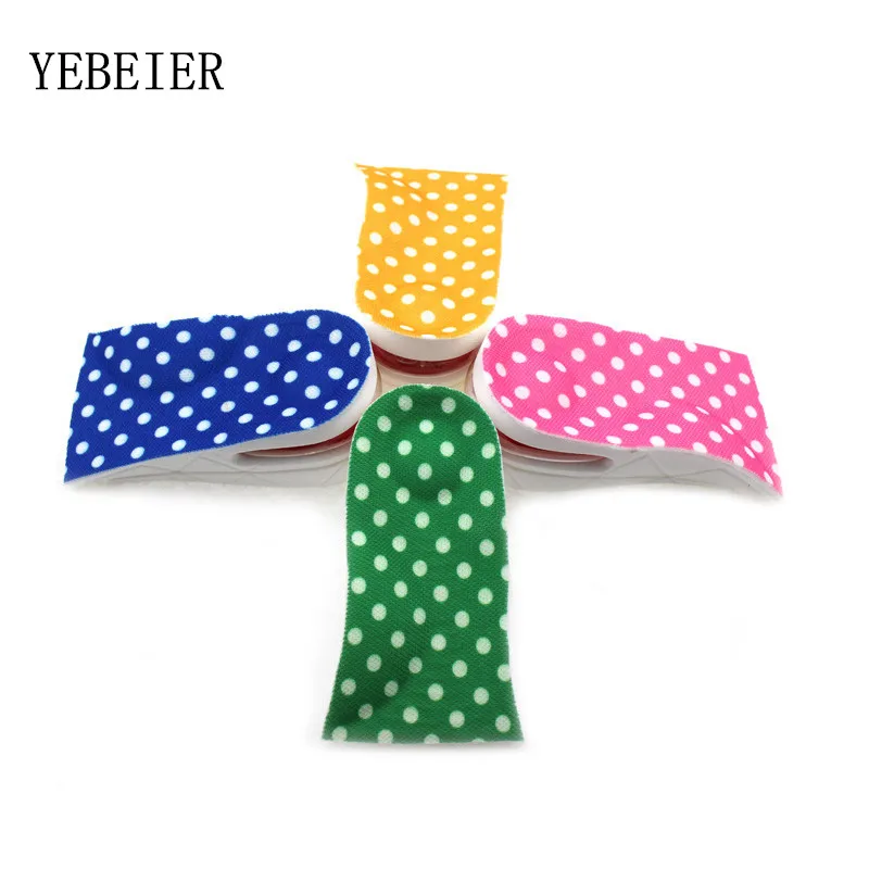 Air cushion shoes pads 2 layers invisible shoe inserts Pu height increasing insoles Rubber arch