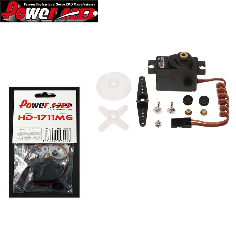 

100% orginal Power HD HD-1711MG Mini Size High Torque Servo 17G 3.5KG