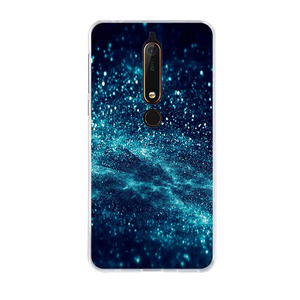 Силиконовый чехол для Nokia 6 (2018) мягкая задняя крышка из ТПУ 1 телефона чехлы 2018 5
