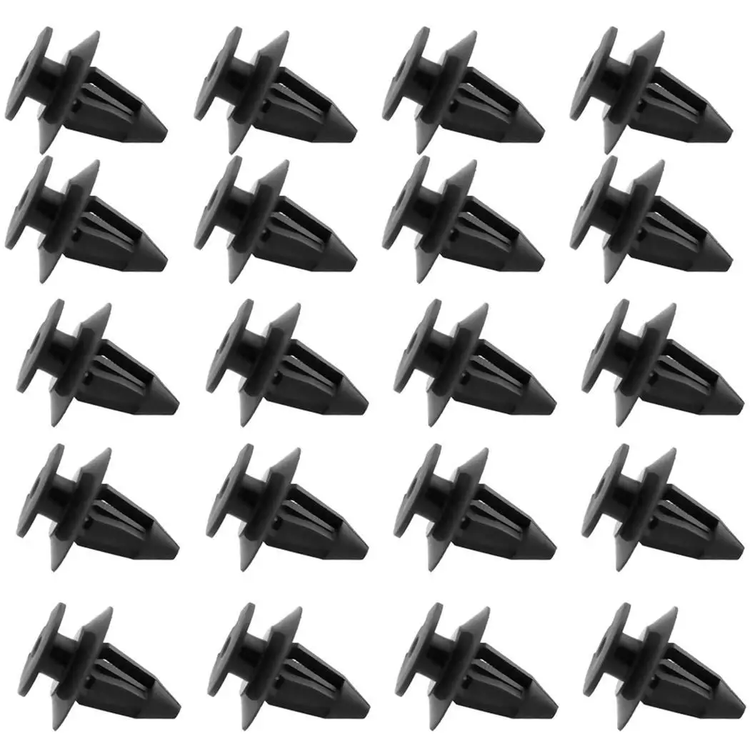 

5mm Fashion Plastic Rivet 20Pcs For Black Hole Panel Car Trim Bumper Door mm Boot Buckles 8 Auto Fastener Clip 8.5