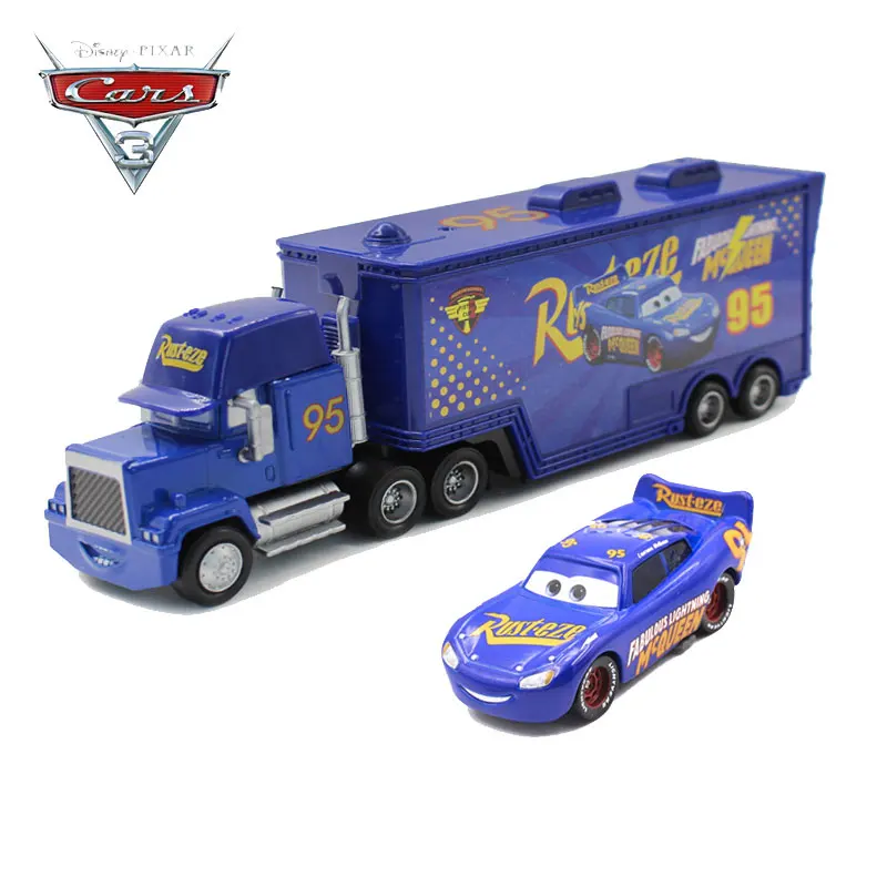 1:55 из металлического сплава disney Pixar Cars 2 3 Lightning McQueen HTB The Kings Ramirez Dinoco Jackson Mack Uncle Truck игрушка автомобиль подарки