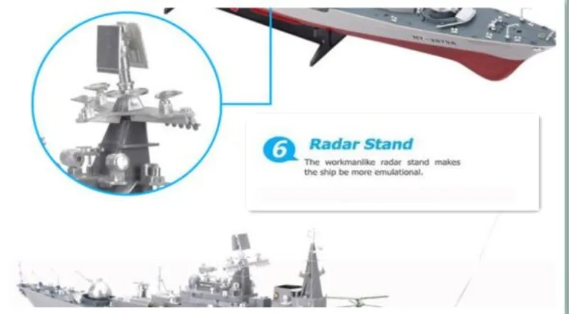 2879A 1: 275 пульт дистанционного управления на радиоуправлении Военная радиоуправляемая лодка модель эсминца Игрушечная модель Радиоуправляемый Военный корабль крейсер военный корабль Лучший подарок