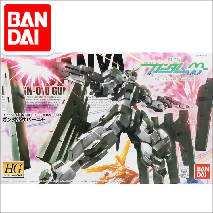 Gundam BANDAI модель HG 1/144 GUNDAM Zabanya 00 фильм EXIA мобильный костюм детские игрушки