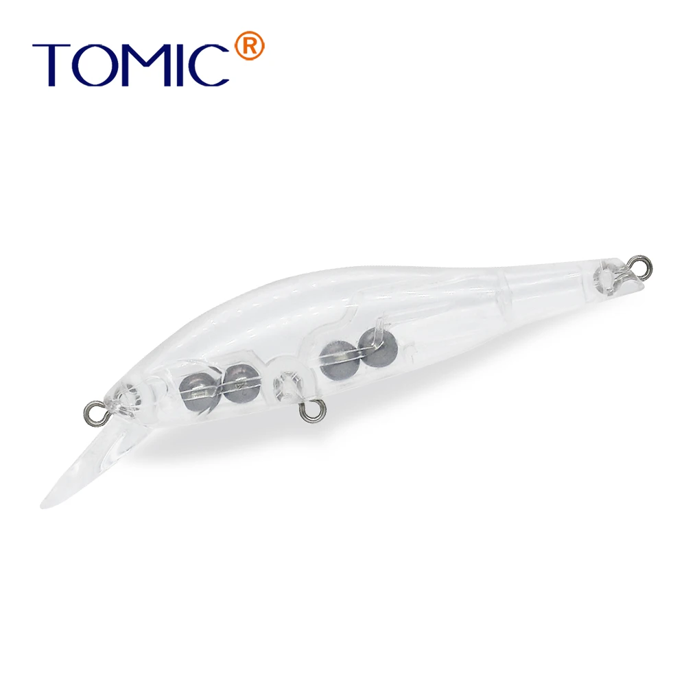 Tomic 8 5 см погружающаяся Рыболовная Приманка Minnow неокрашенные заготовки жесткие