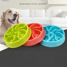 Пластиковая чаша для домашних собак, антидроссель, поедание, замедленная подача воды для маленьких и крупных собак, кошек BW736