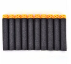 50 шт полый Мягкий головной 7,2 см Запасной комплект для Дартс для игрушечного пистолета детское игрушечное ружье - Цвет: Черный