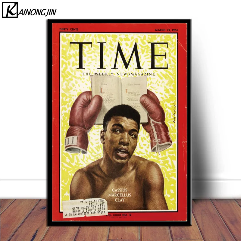 Плакат Muhammad Ali King Boxer мотивационные плакаты и принты на холсте настенная художественная картина для гостиной домашний декор - Цвет: 008
